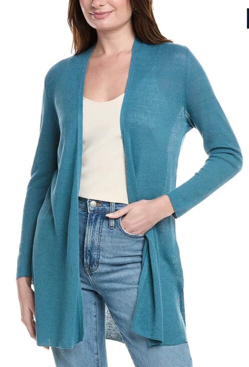 Eileen Fisher Sweaters - Eileen Fisher River Linen Blend Long Cardigan Sweater XS NWT